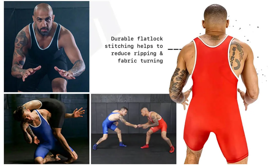 Spandex One Piece Tops Customize Powerlifting Singlet Wrestling Uniform Bodysuit