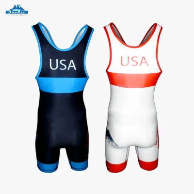 Custom Sublimation Wrestling Singlet Wrestling Singlets Men′ S & Girls Wrestling Singlet Body Wear Bodysuit